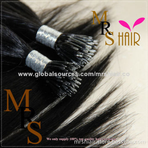18-inch Natural Color Straight Nano Ring Hair Extensions